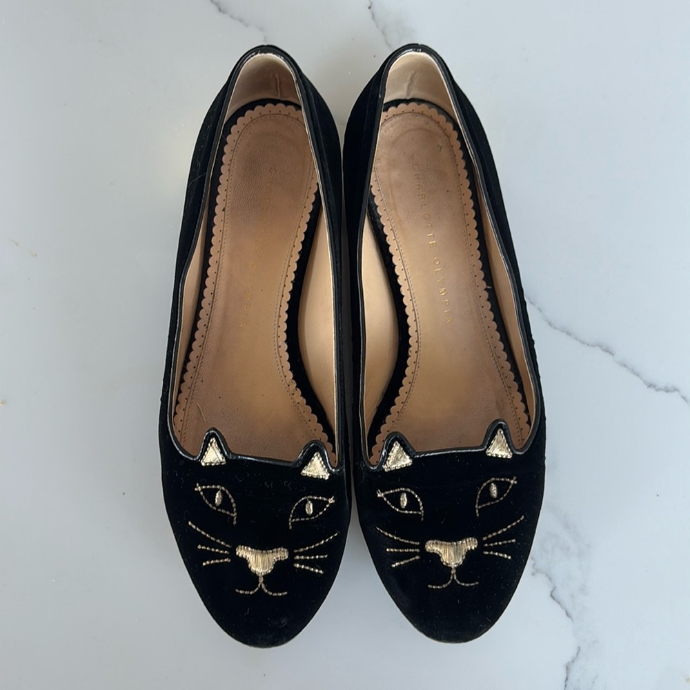 CHARLOTTE OLYMPIA Kitty Flats
